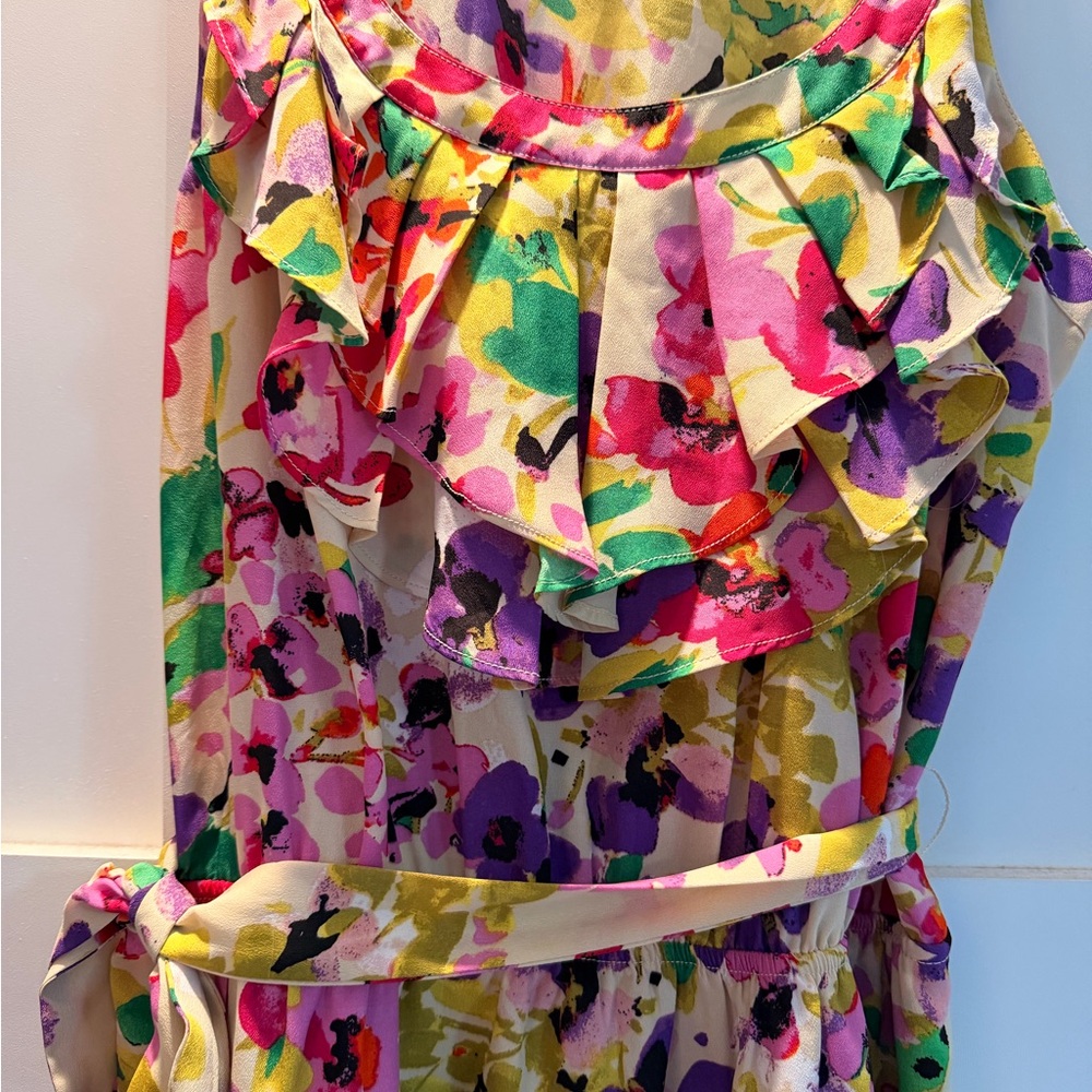 Express Multicolor Floral Spring Dress - Picture 3 of 6